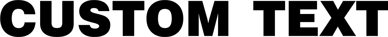 Custom Horizontal Text Insert