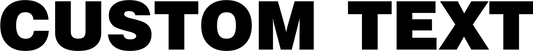 Custom Horizontal Text Insert