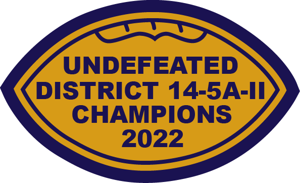 Alamo Heights Football 2022 Undefeated District 14-5A-II Champions Sleeve Patch