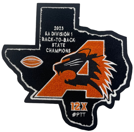 Aledo HS 2023 12X State Champion TX Patch