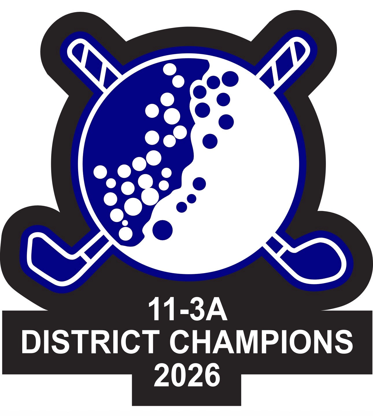Gunter High School Golf District Champs Sleeve Patch