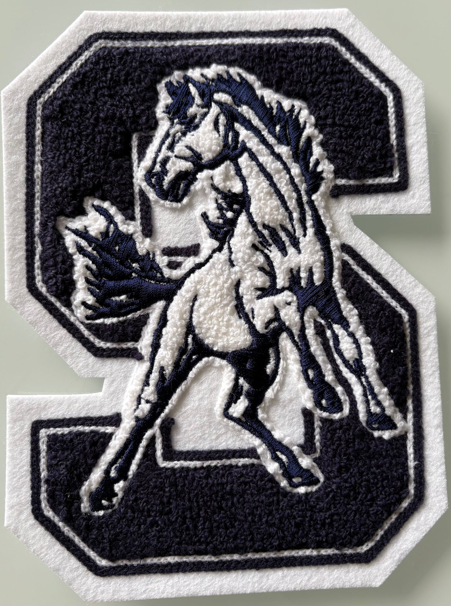 Silver City High School S w/Colt Sleeve Mascot