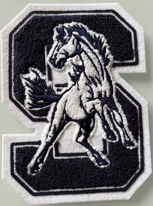 Silver City High School S w/Colt Sleeve Mascot