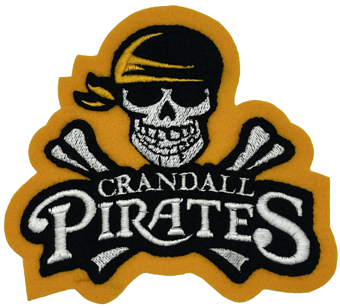 Crandall High School Pirates Sleeve Mascot