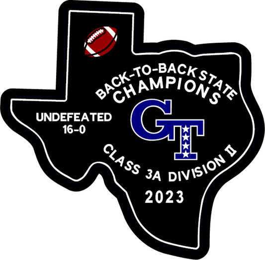 Gunter High School State of TX Football 2023 Champ Patch