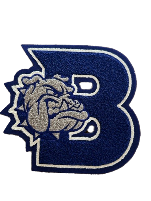 Bandera HS B w/Bulldog Sleeve Mascot