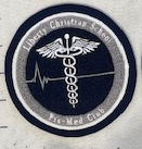 Liberty Christian School Pre-Med Circle Sleeve Patch