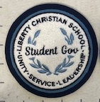 Liberty Christian School Student Government Circle Sleeve Patch