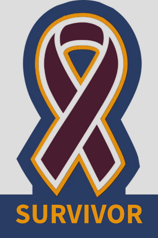 Awareness Ribbon Head and Neck Cancers