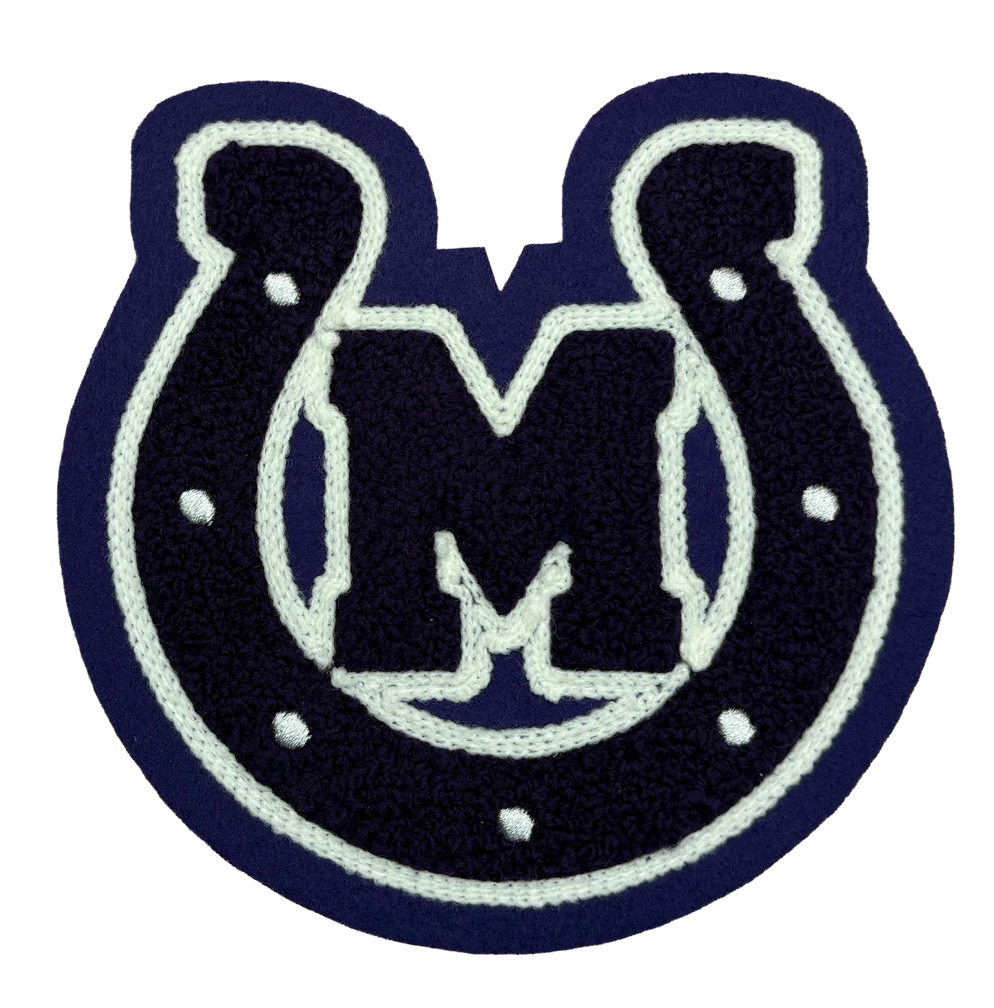 Mason HS Horseshoe Mascot Sleeve Patch