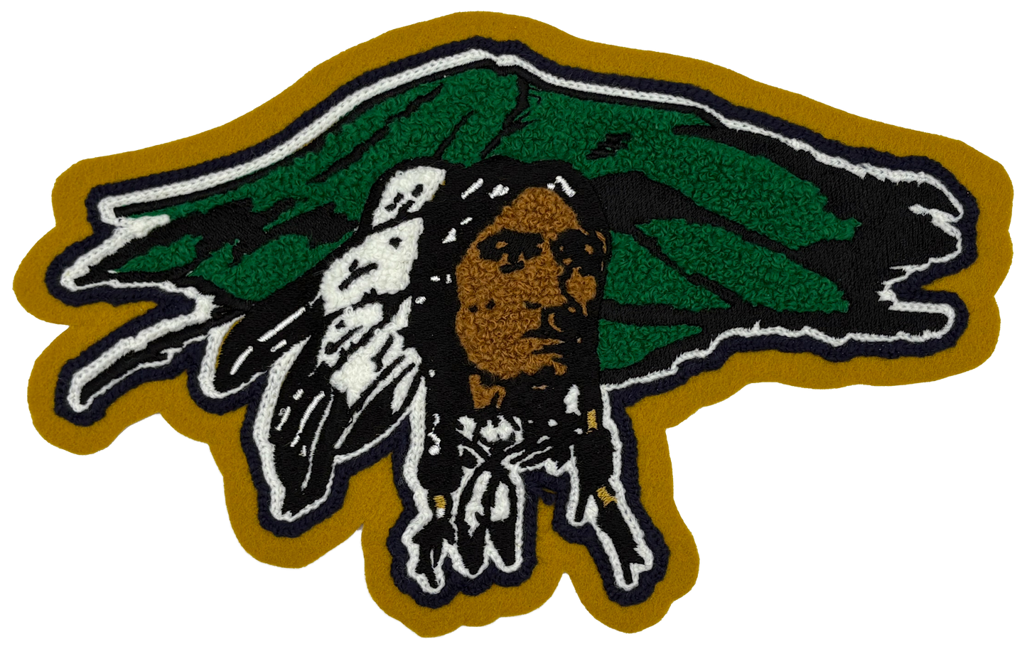 Ruidoso High School Warrior Back of Jacket Mascot Patch