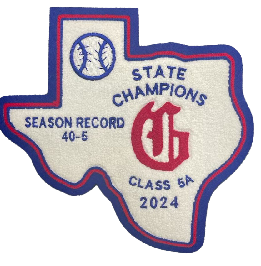 Grapevine High School Baseball State Champions Patch 2024