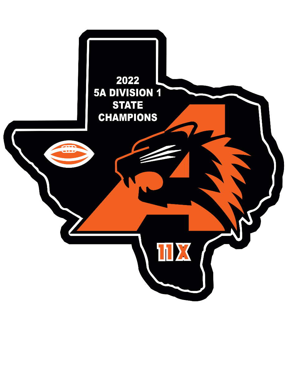 Aledo HS 2022 11X State Champion TX Patch 8”