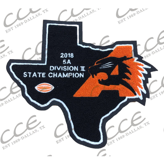 Aledo HS 2018 State Champion TX Patch 10"