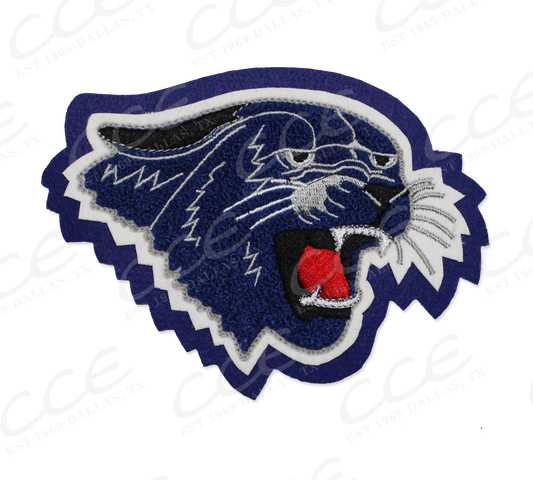 Coleman High School Blue Cat Sleeve Mascot