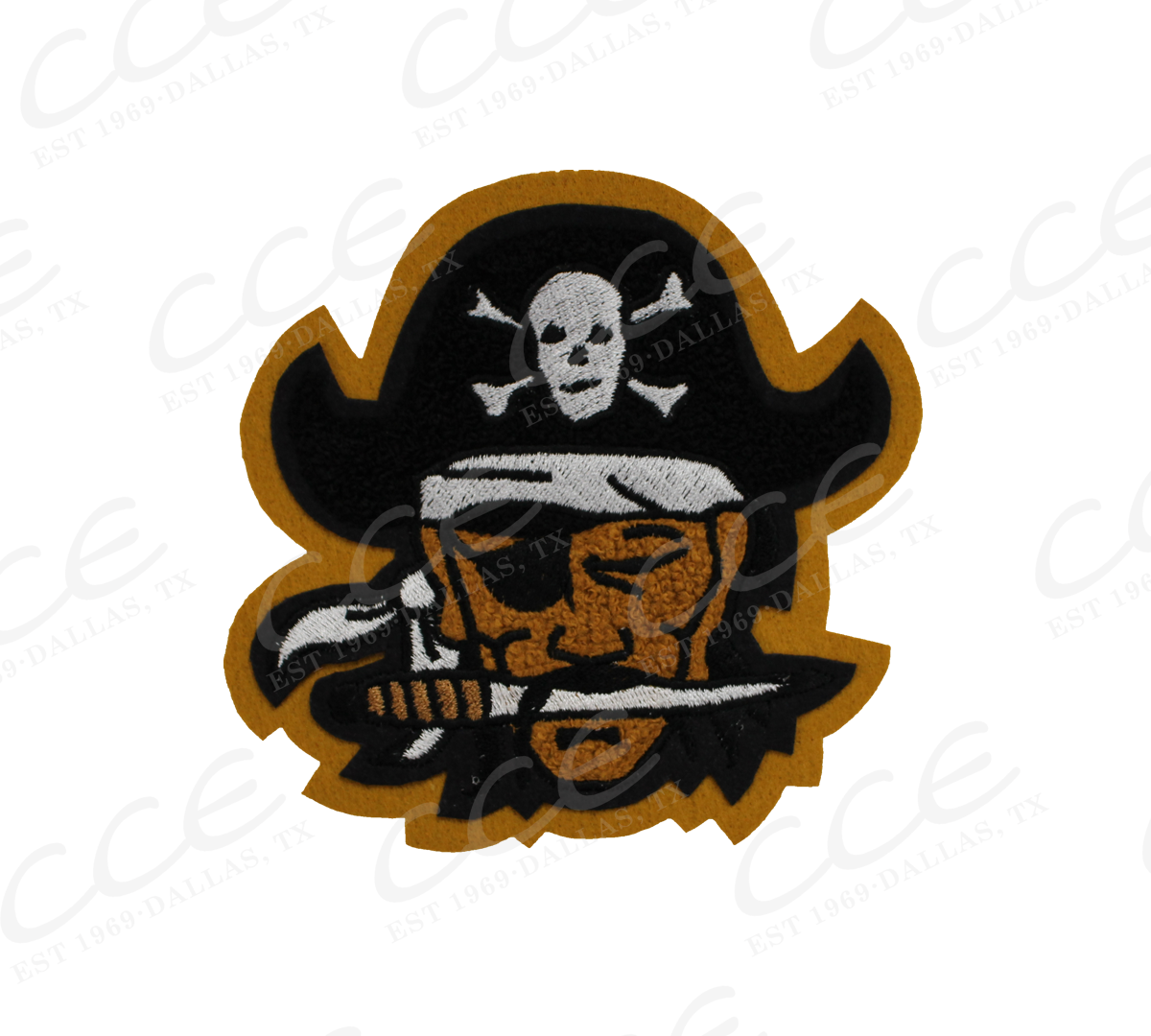 Crawford Pirate Sleeve Mascot