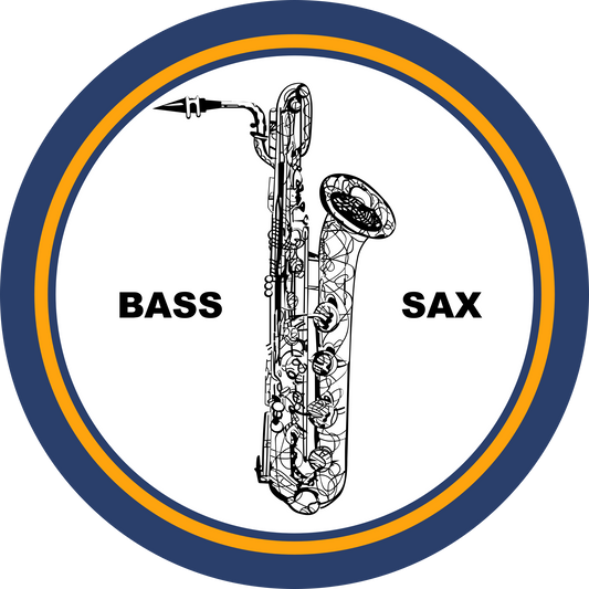 BASSAX - Bass Saxophone Sleeve Patch