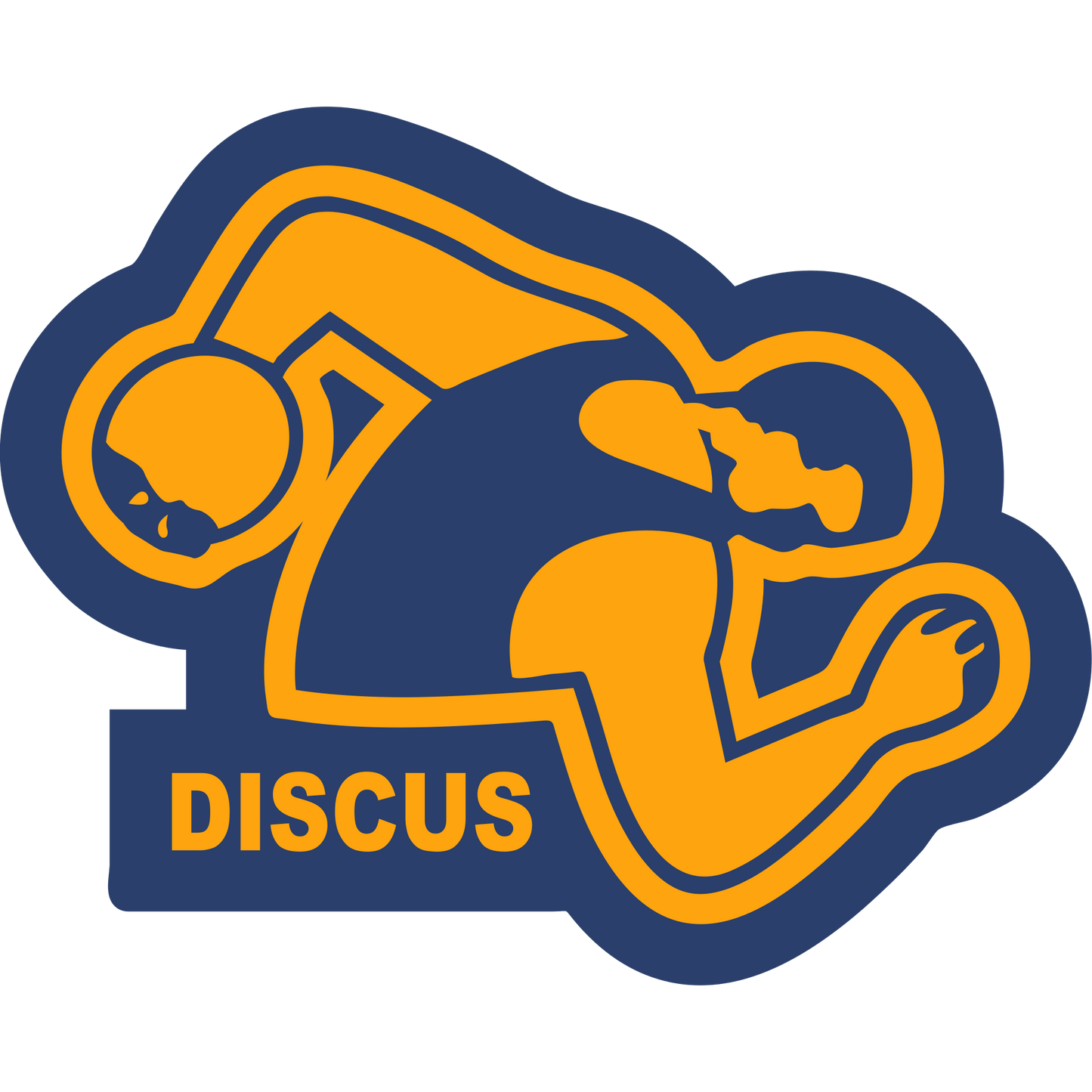 Discus-Male Sleeve Patch