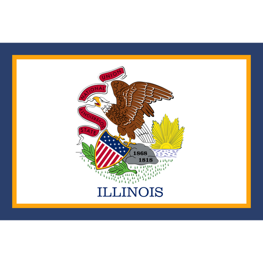 Flag of Illinois Sleeve Patch