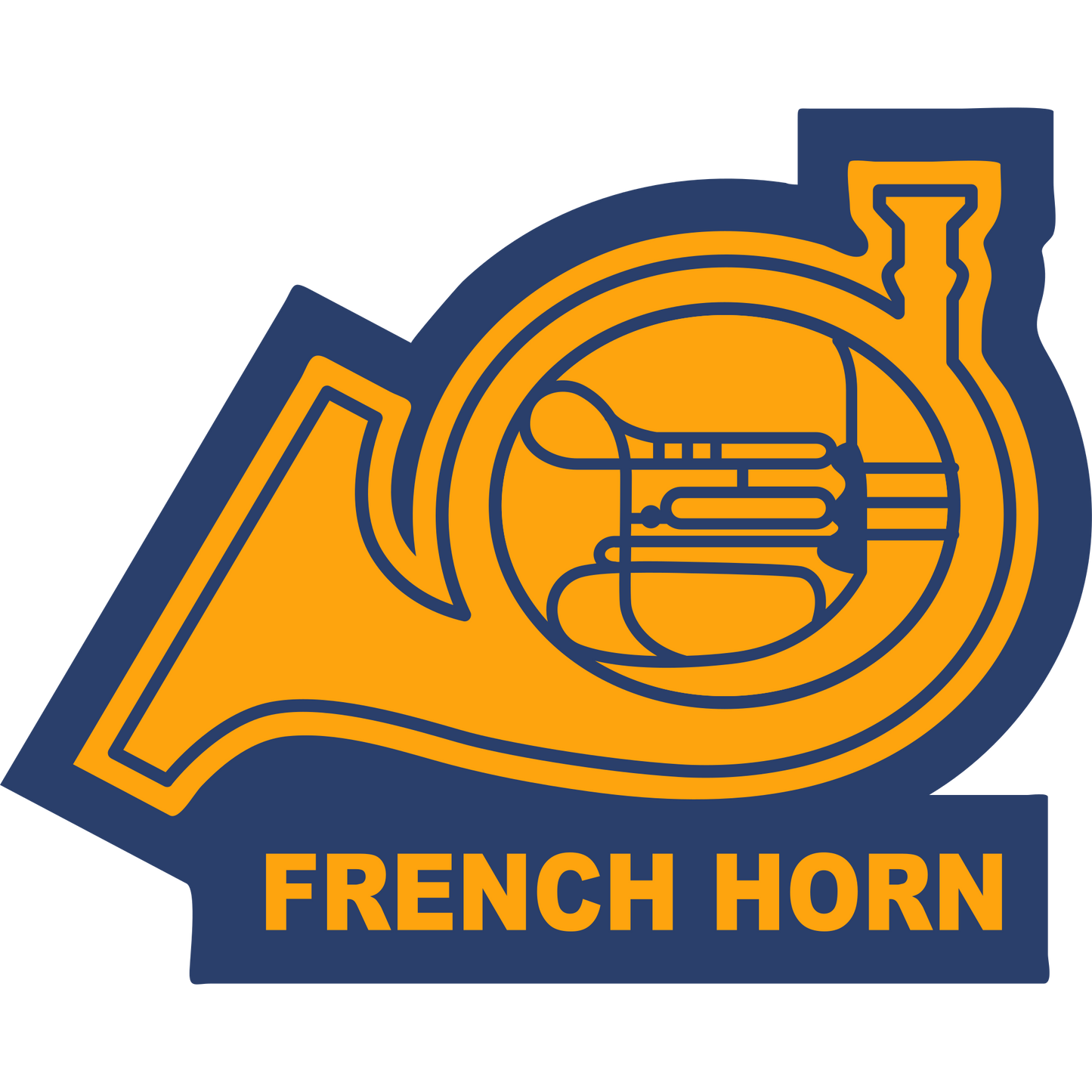 FRNCH - French Horn Sleeve Patch