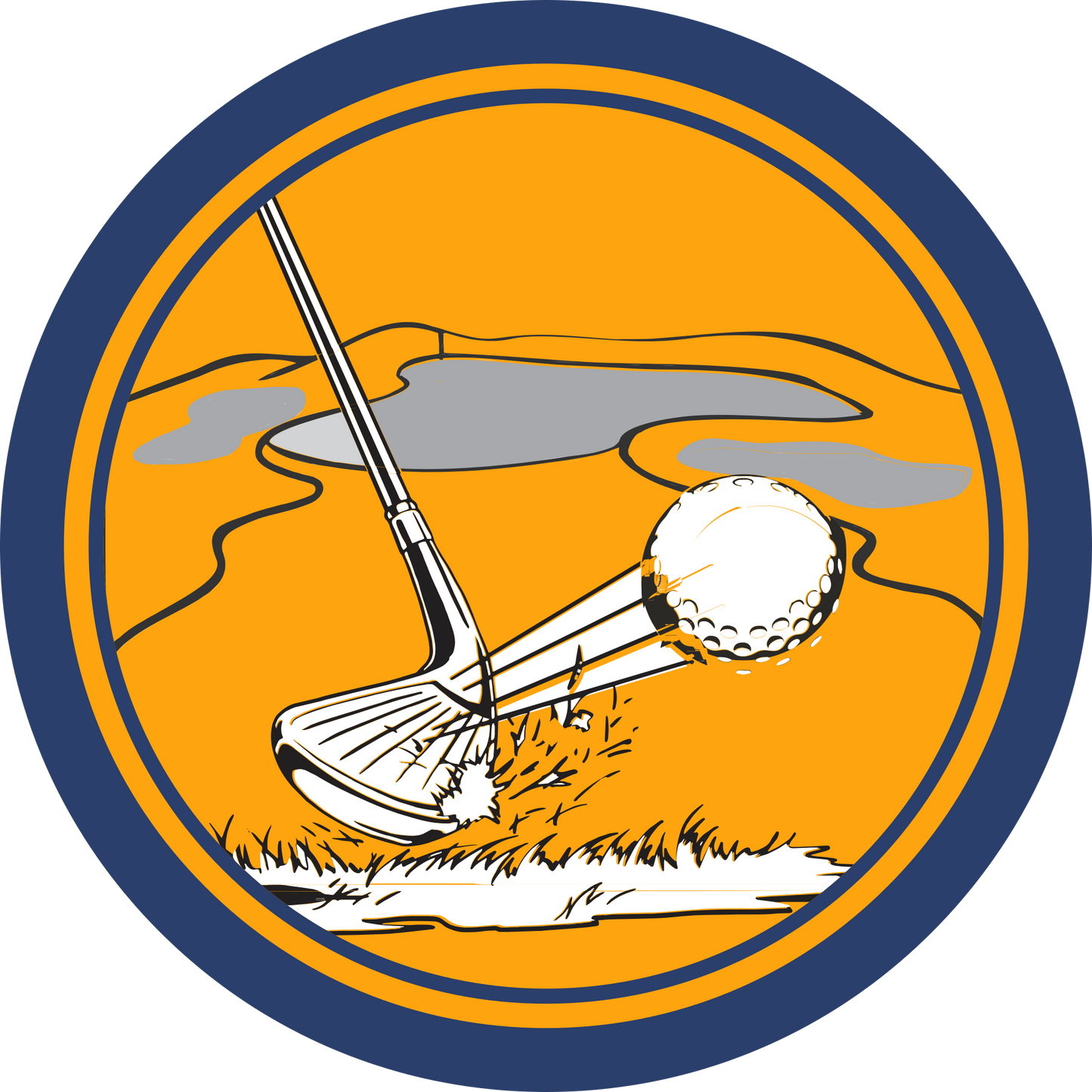 Golf Tee Shot Sleeve Patch