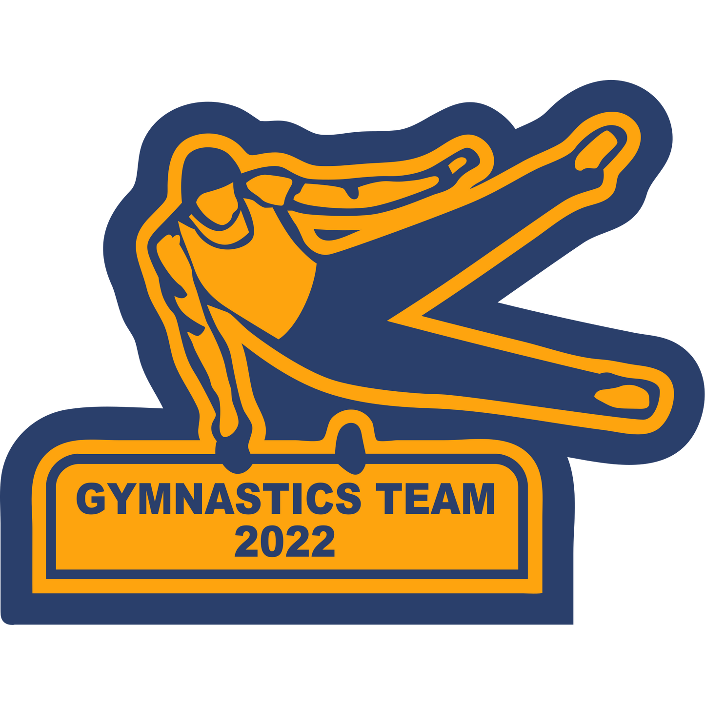 Gymnast-Male Sleeve Patch