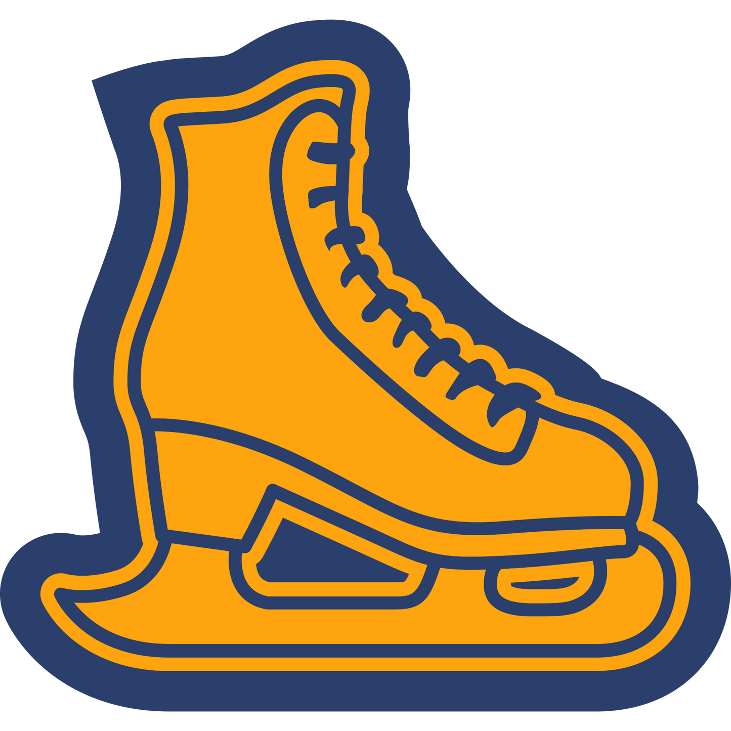 Ice Skating Sleeve Patch