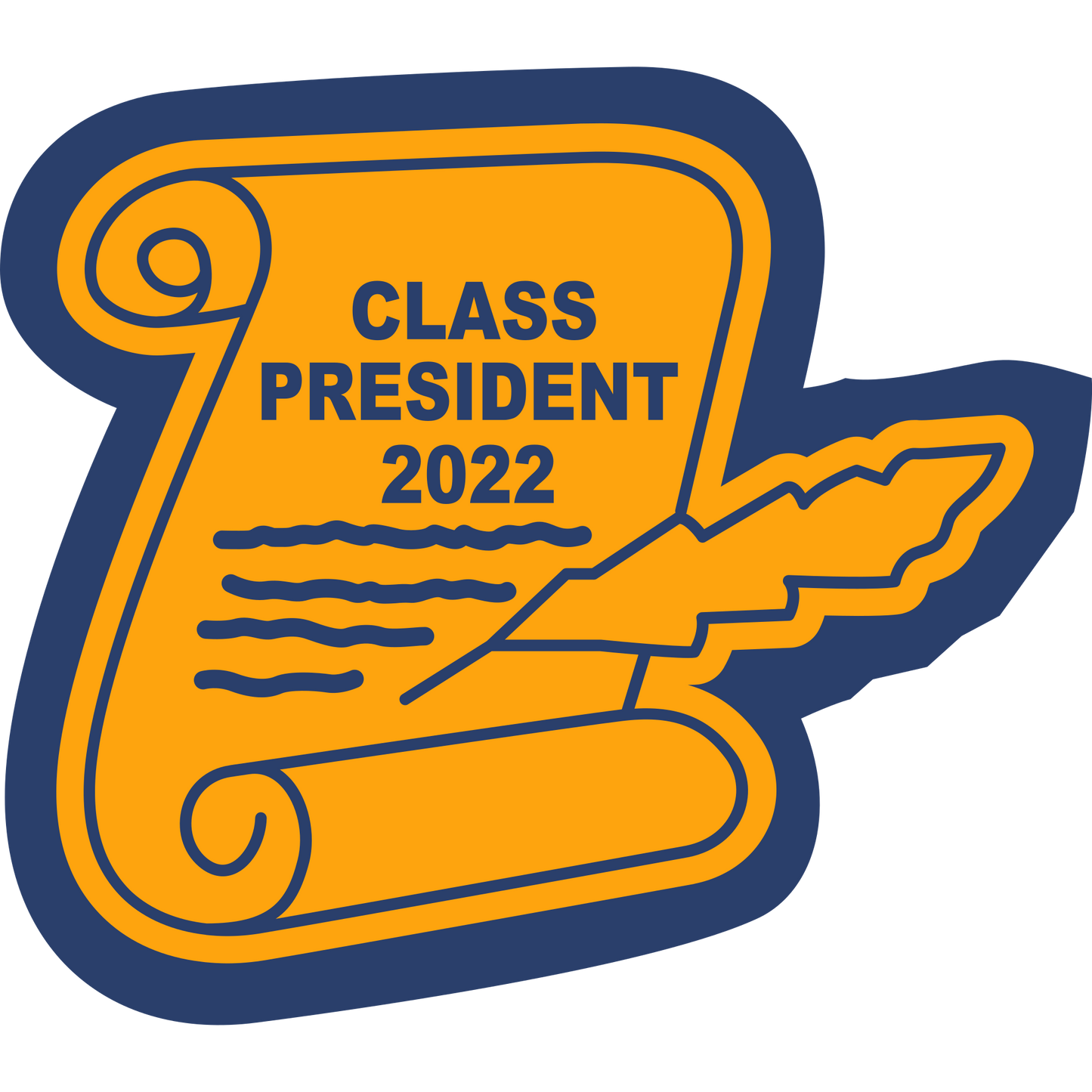 Scroll & Feather Sleeve Patch