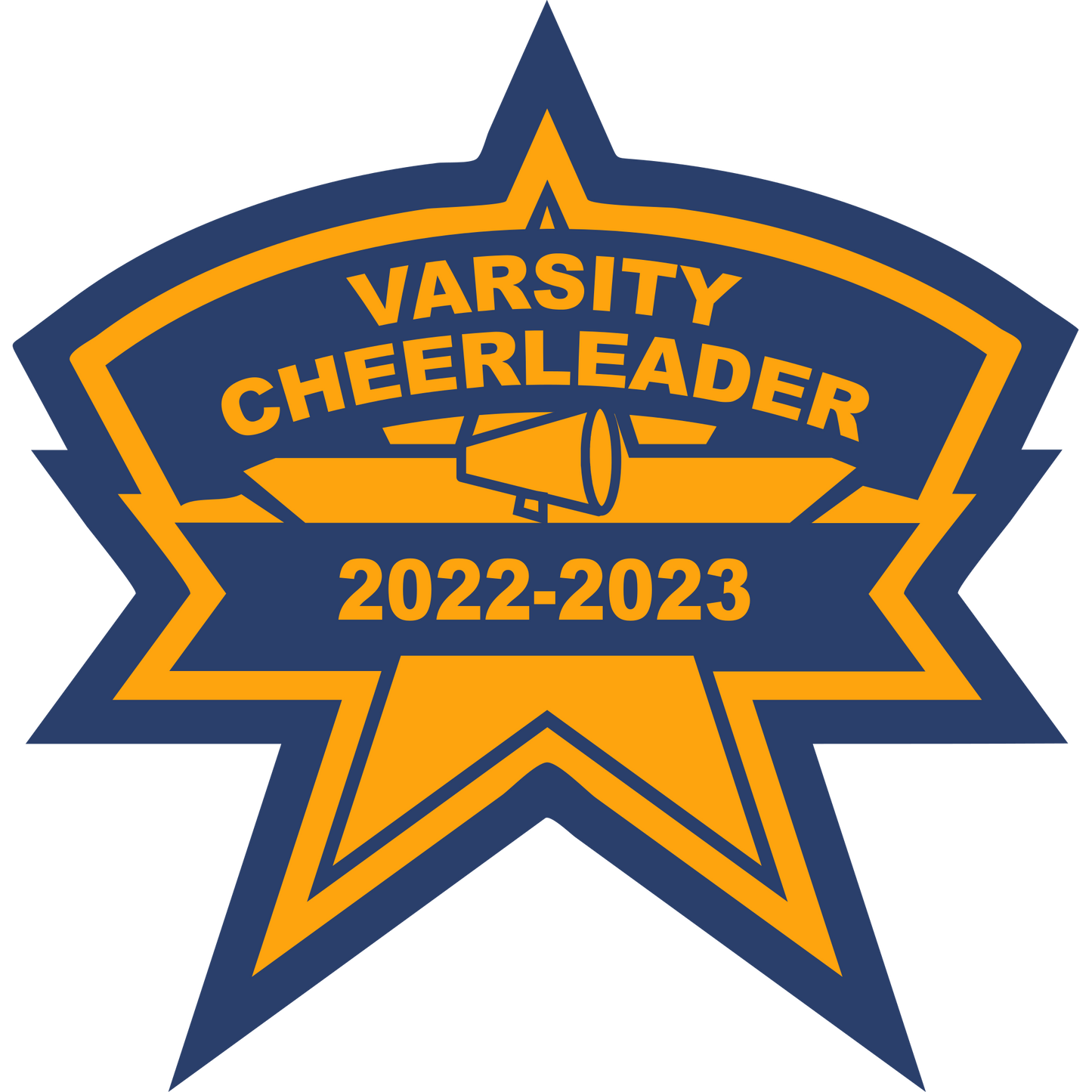 Cheer Star Sleeve Patch