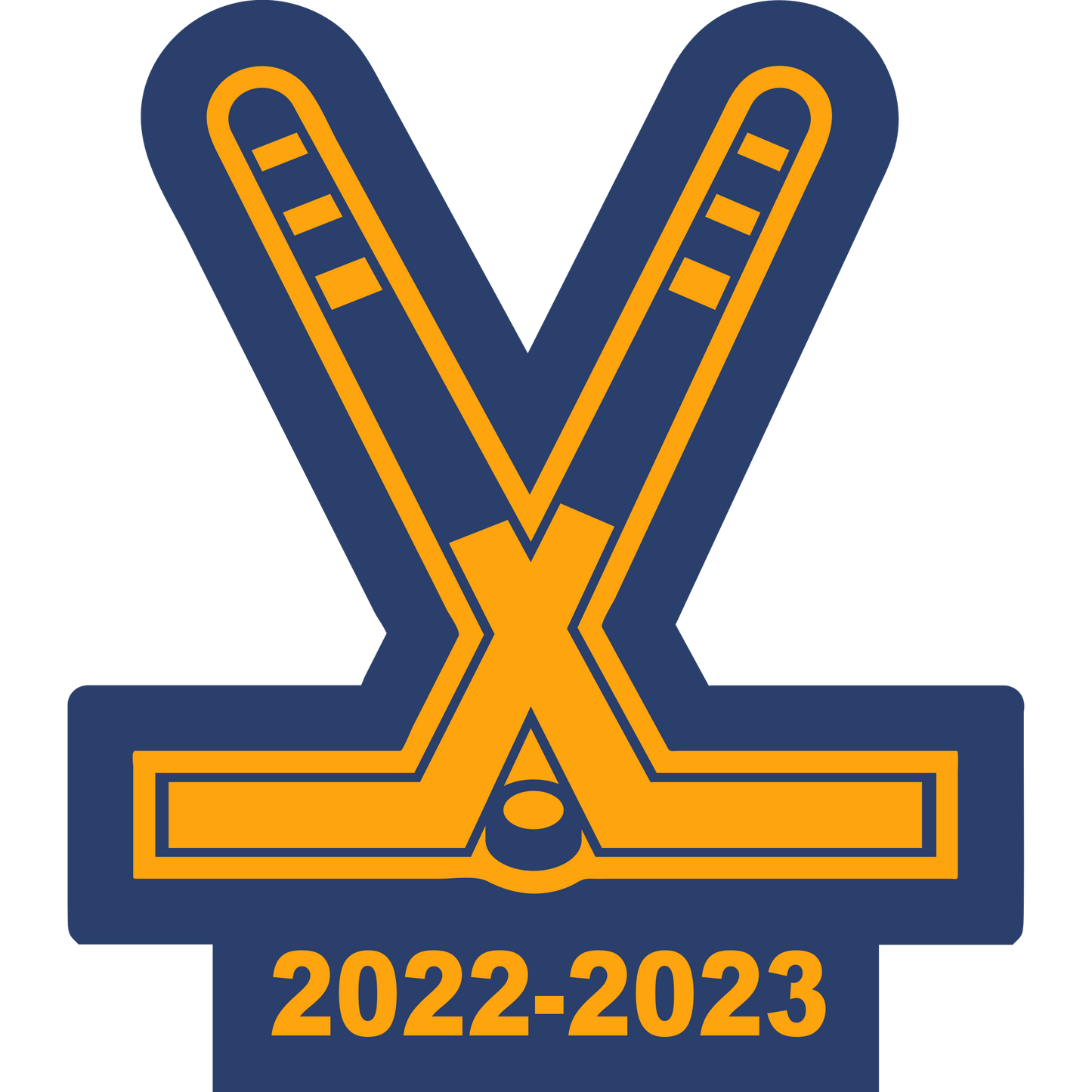 Hockey Sticks Sleeve Patch