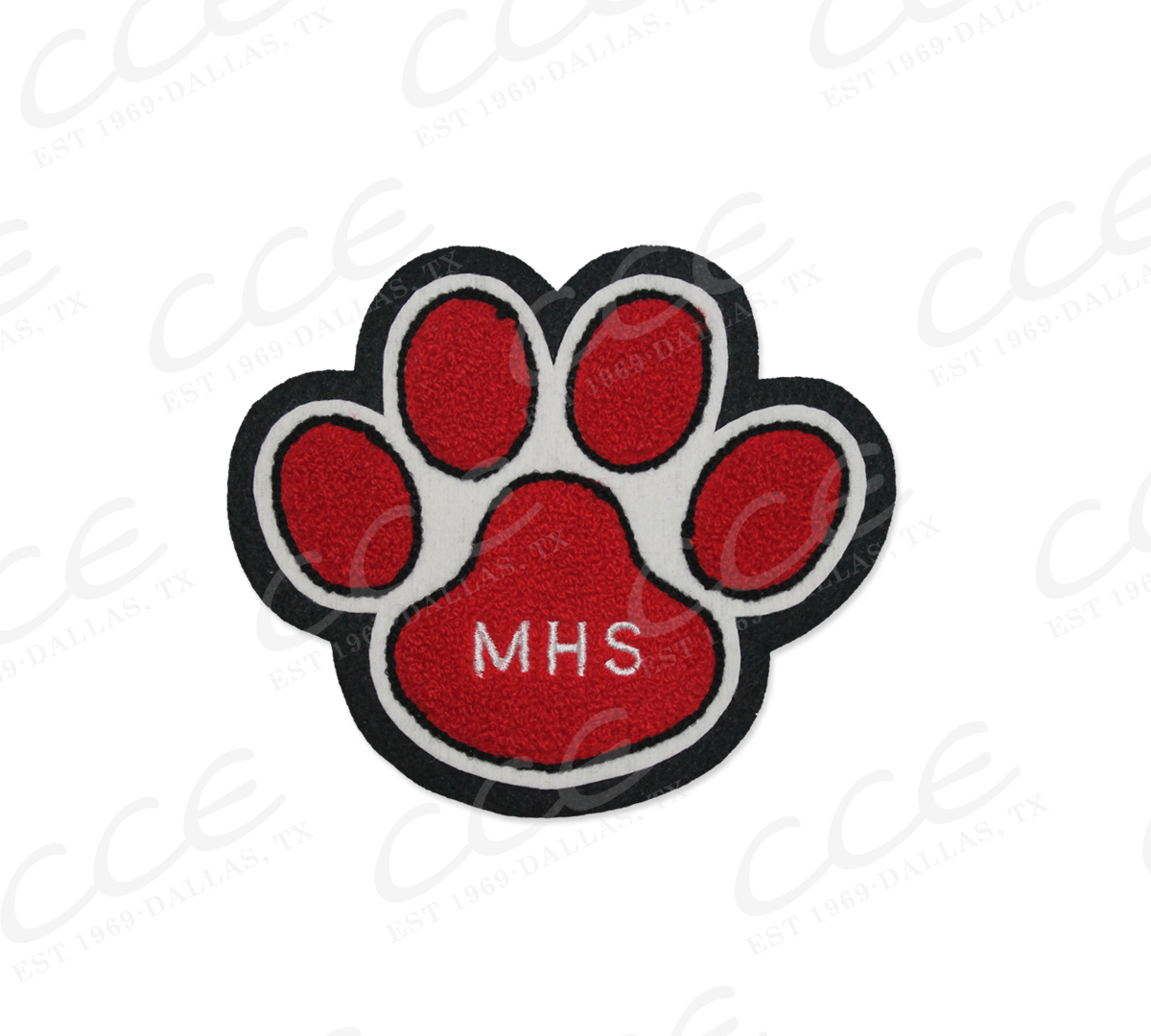 Maypearl HS MHS Paw Sleeve Mascot