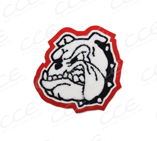 McKinney North HS Bulldog Head Sleeve Mascot