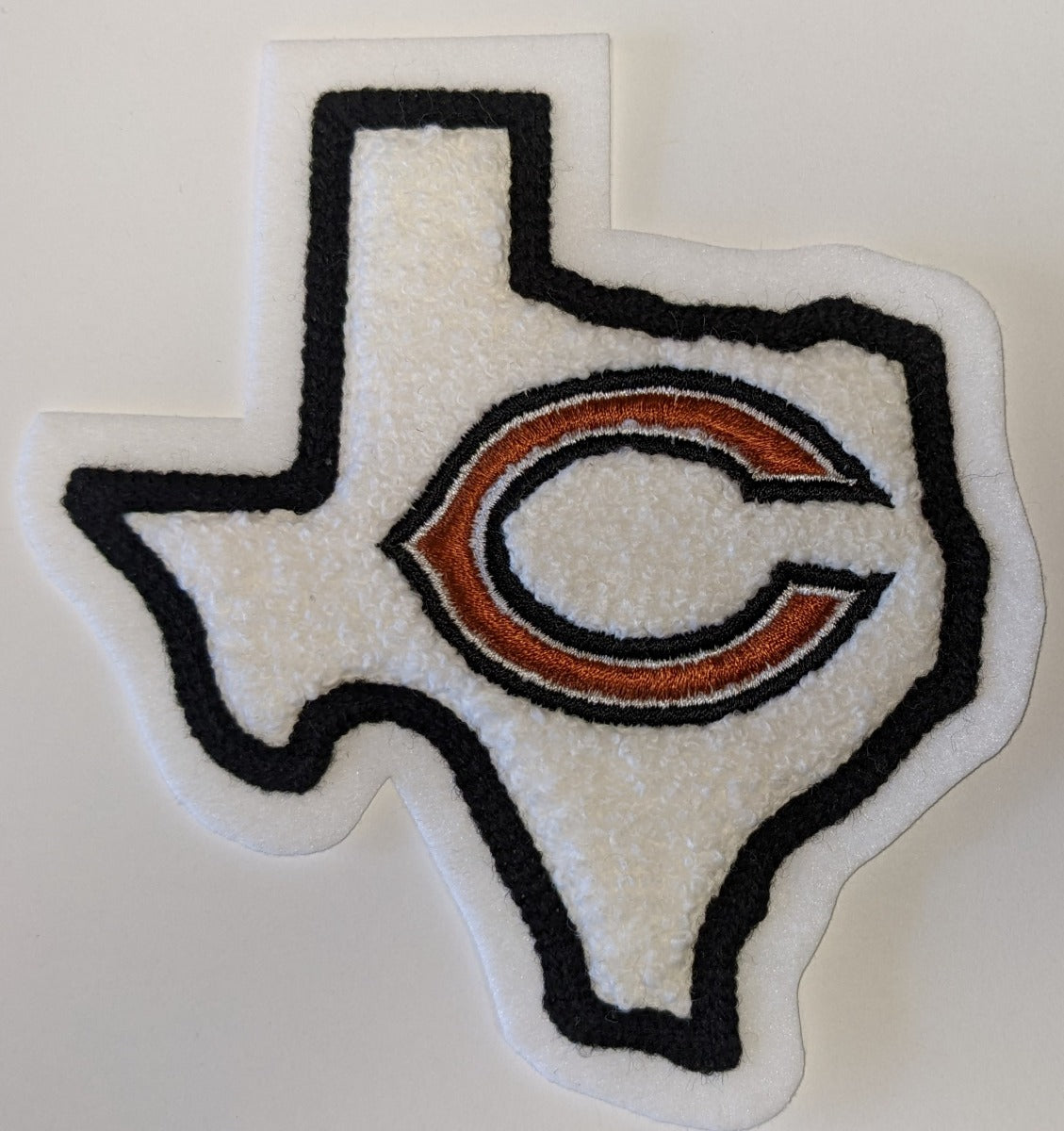 Caldwell HS State of TX w/C Sleeve Mascot