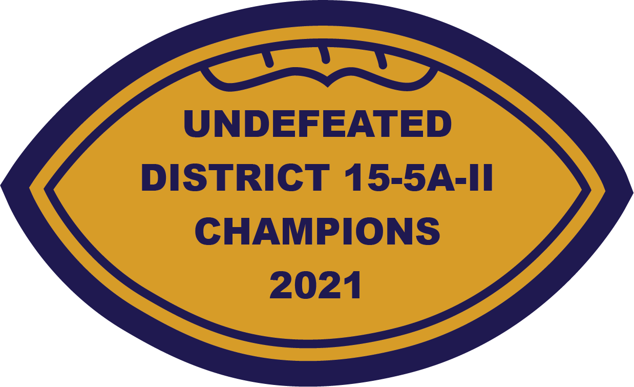 Alamo Heights Football 2021 Undefeated District 15-5A-II Champions Sleeve Patch