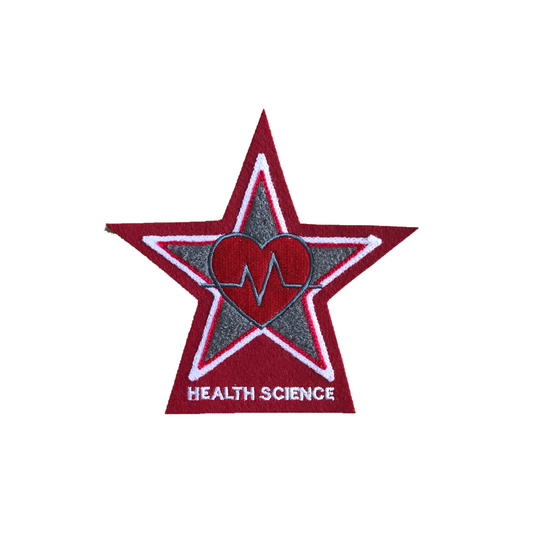 Health Science Star and Heart Sleeve Patch