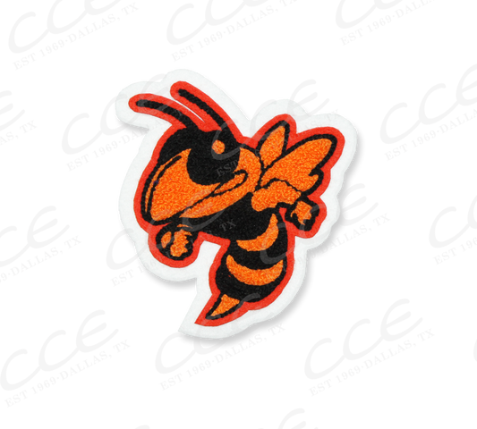 Kemp HS Yellow Jacket Sleeve Mascot