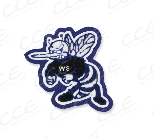 Walnut Springs HS Hornet Sleeve Mascot