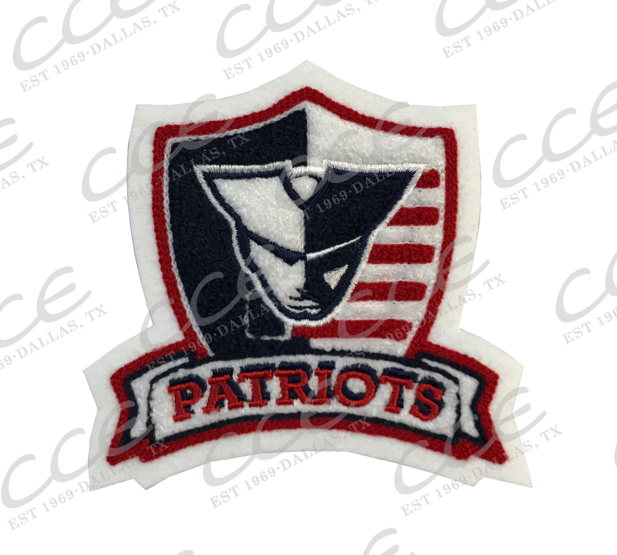Veterans Memorial HS Patriots Sleeve Mascot