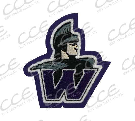Warren Warrior Head Mascot