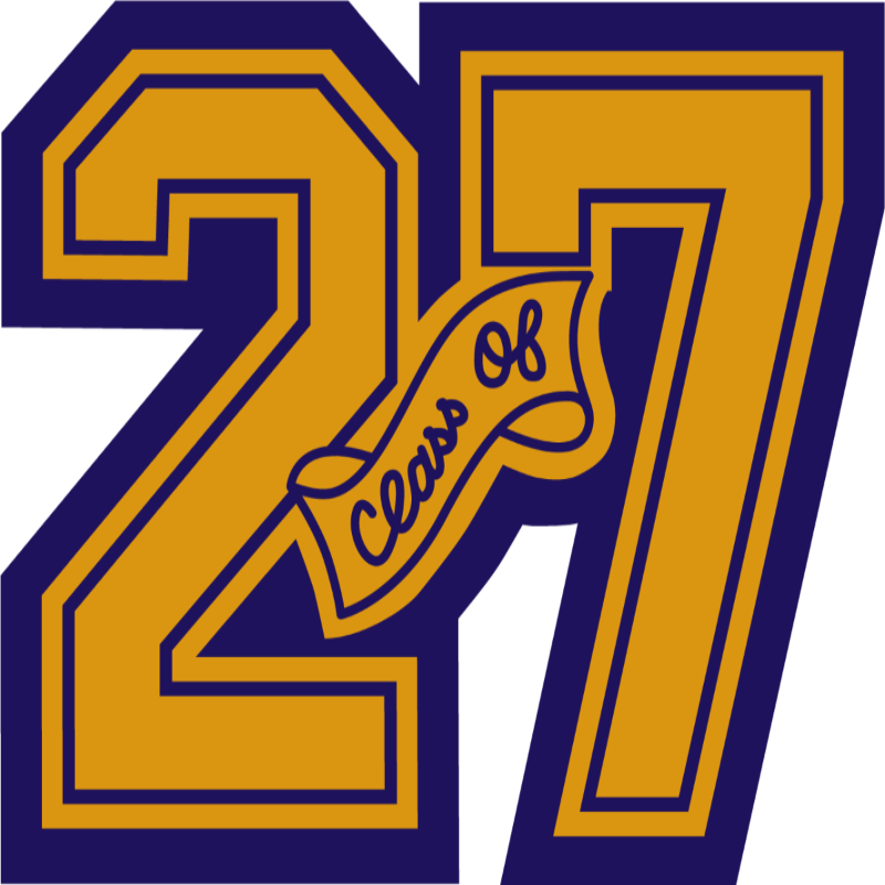 2-Digit Plain Block Year Date w/ "Class of" Insert