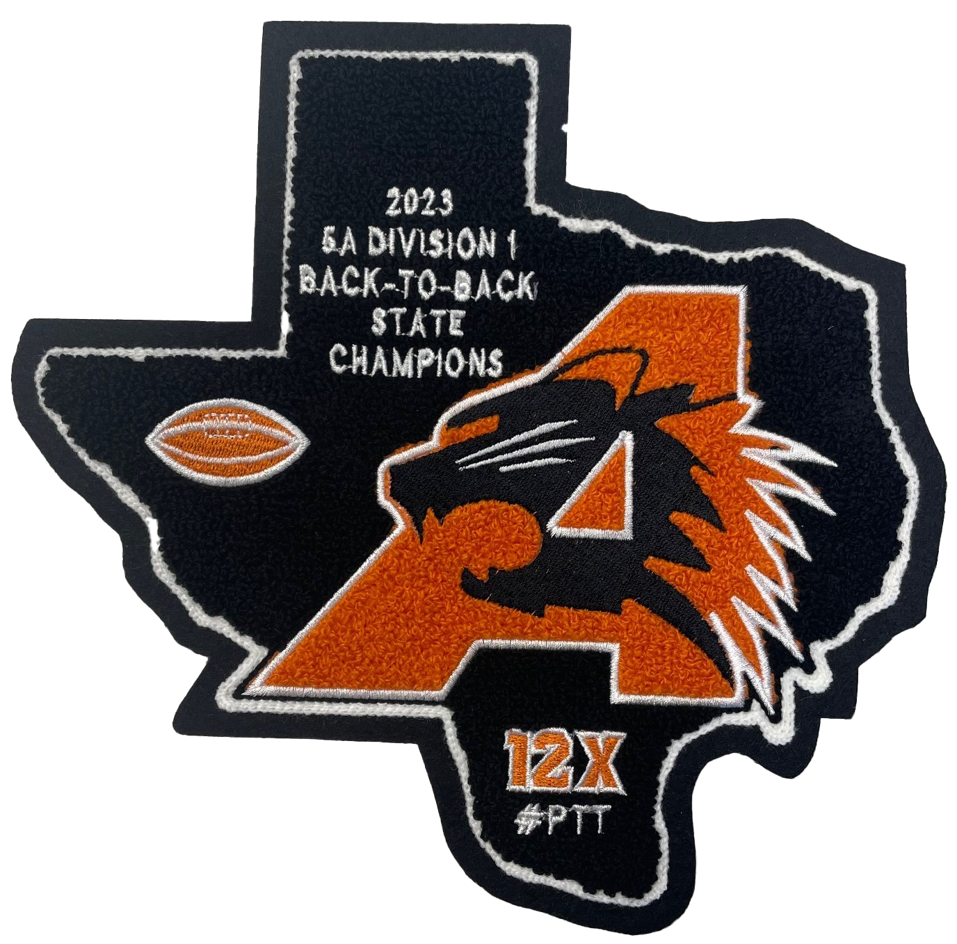 Aledo HS 2023 12X State Champion TX Patch