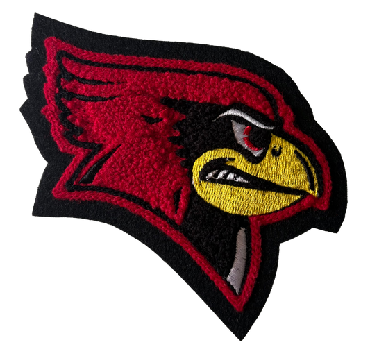 Fort Worth Christian School Cardinal Side Face Sleeve Mascot