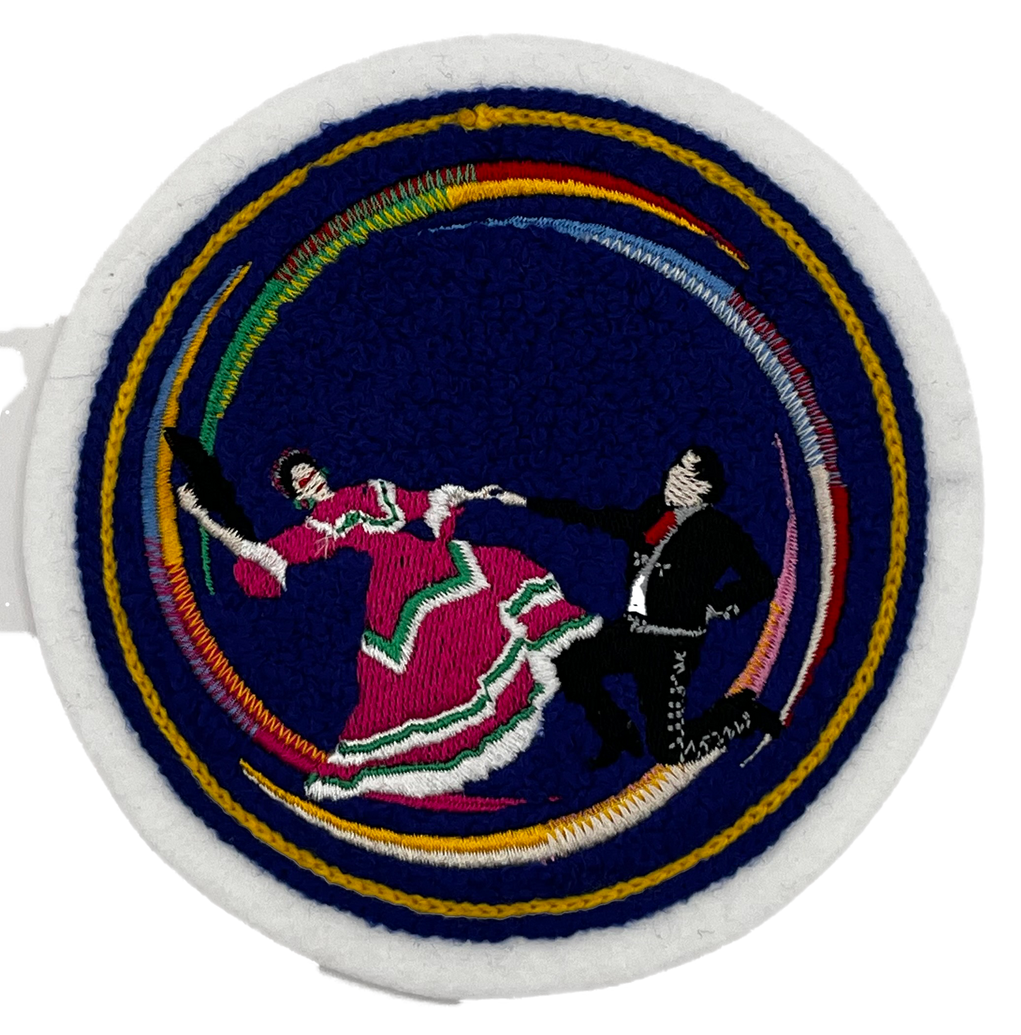 Multi Color Folklorico Circle Sleeve Patch