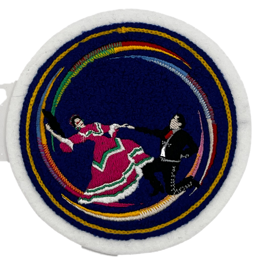 Multi Color Folklorico Circle Sleeve Patch