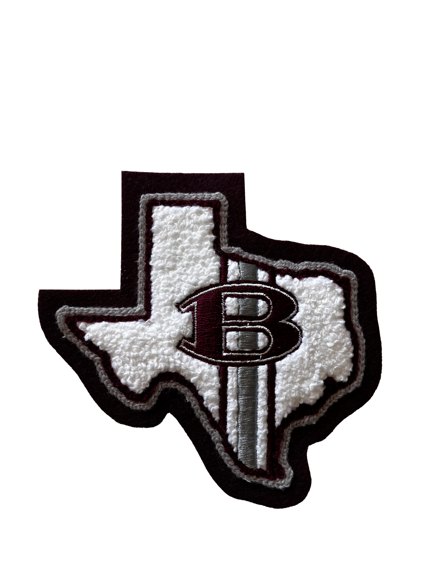 Bastrop HS State of TX w/B Sleeve Mascot