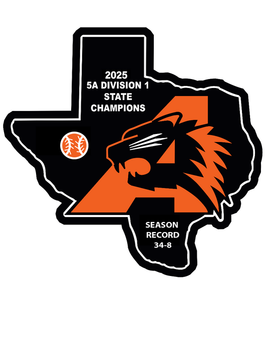 Aledo HS 2025 Baseball State Champ Sleeve Patch