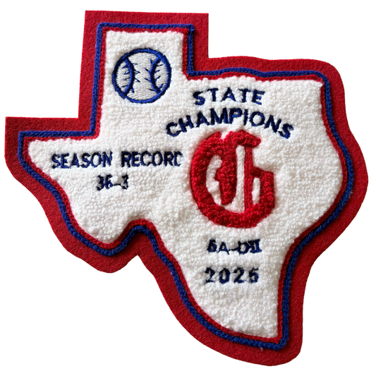 Grapevine High School Baseball State Champions Patch 2025