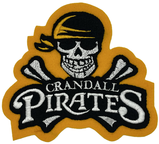 Crandall High School Pirates Sleeve Mascot