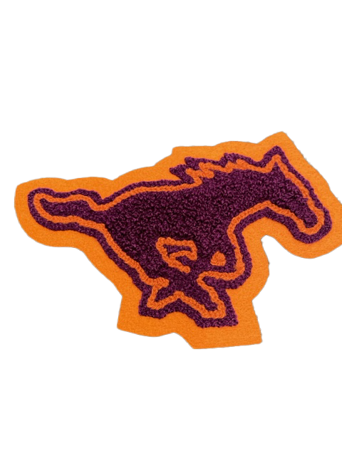 Marble Falls Mustang Mascot Sleeve Patch