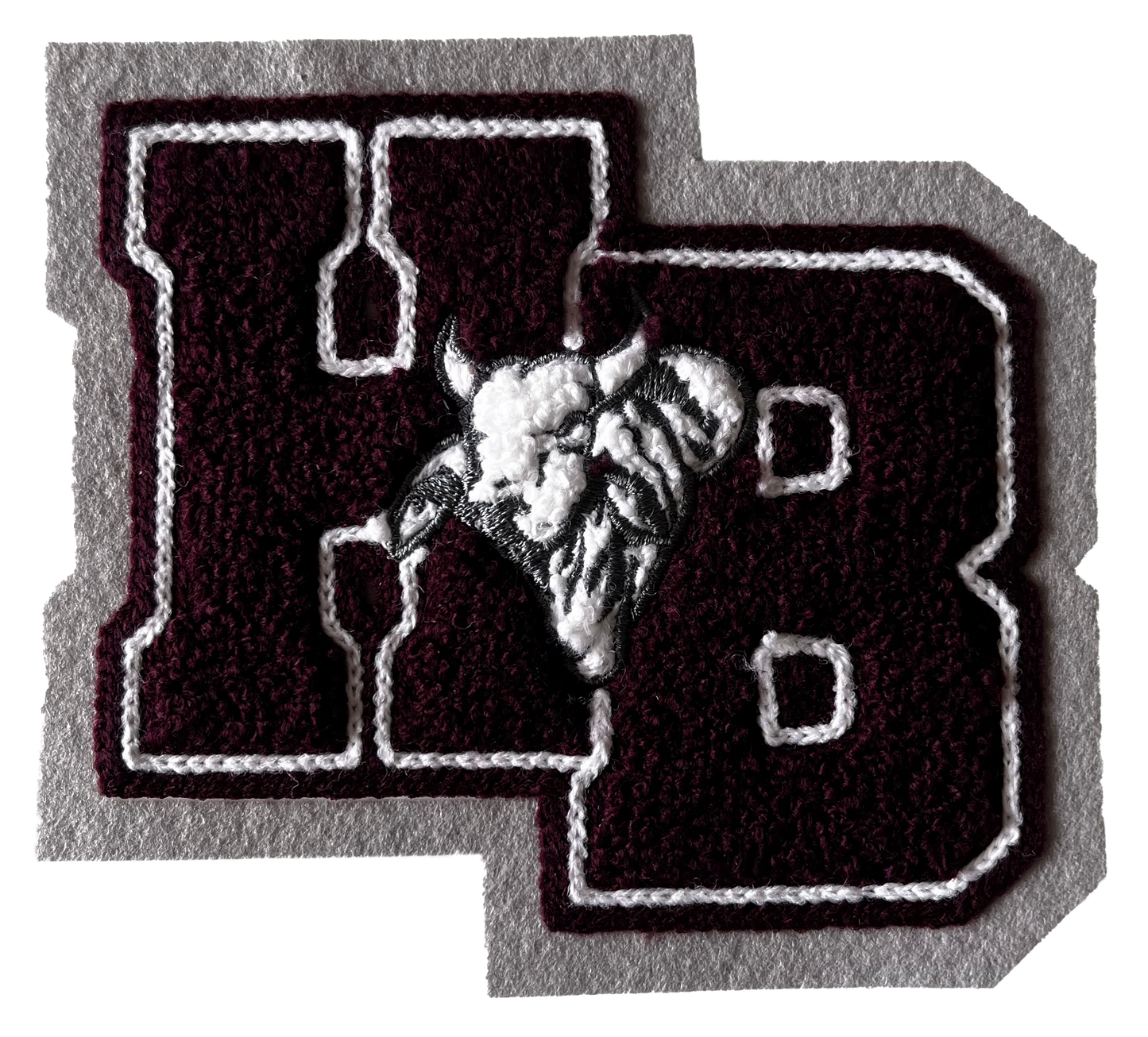 Hallettsville High School HB Brahmas Sleeve Mascot